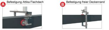 Attikaklemme Pro Flachdach offener Deckenrand